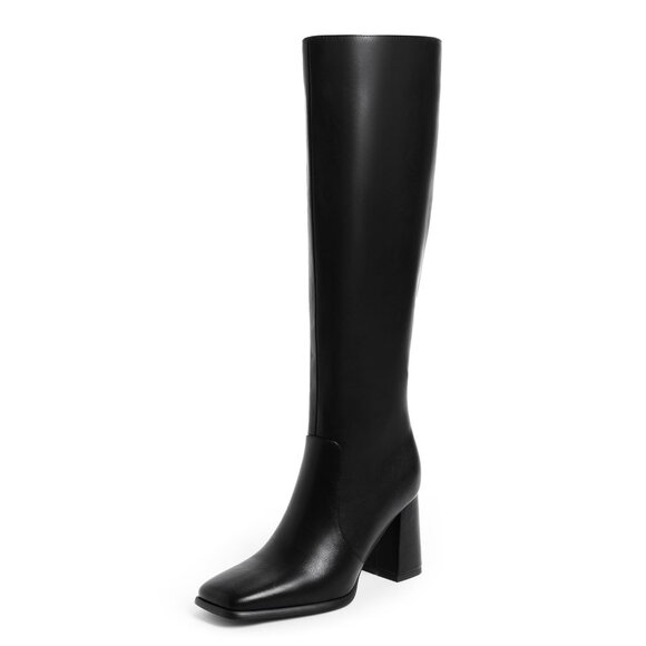 Modatope Shoes - Black knee-high boots